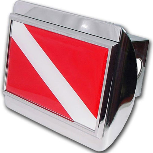 Dive Flag Metal Hitch Covers